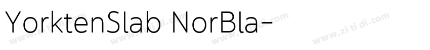 YorktenSlab NorBla字体转换